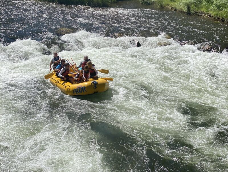 Family whitewater rafting trip in Colorado