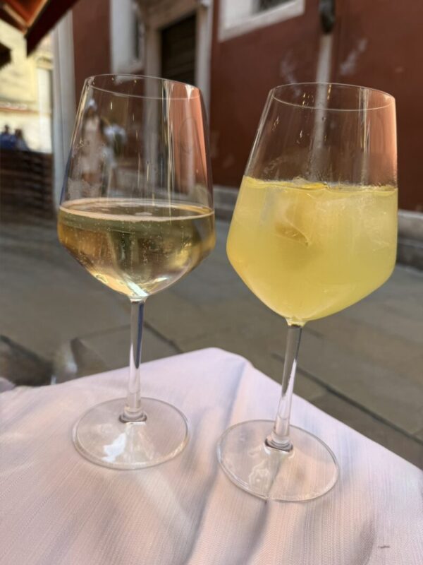 Anniversary evening drinks in Venice