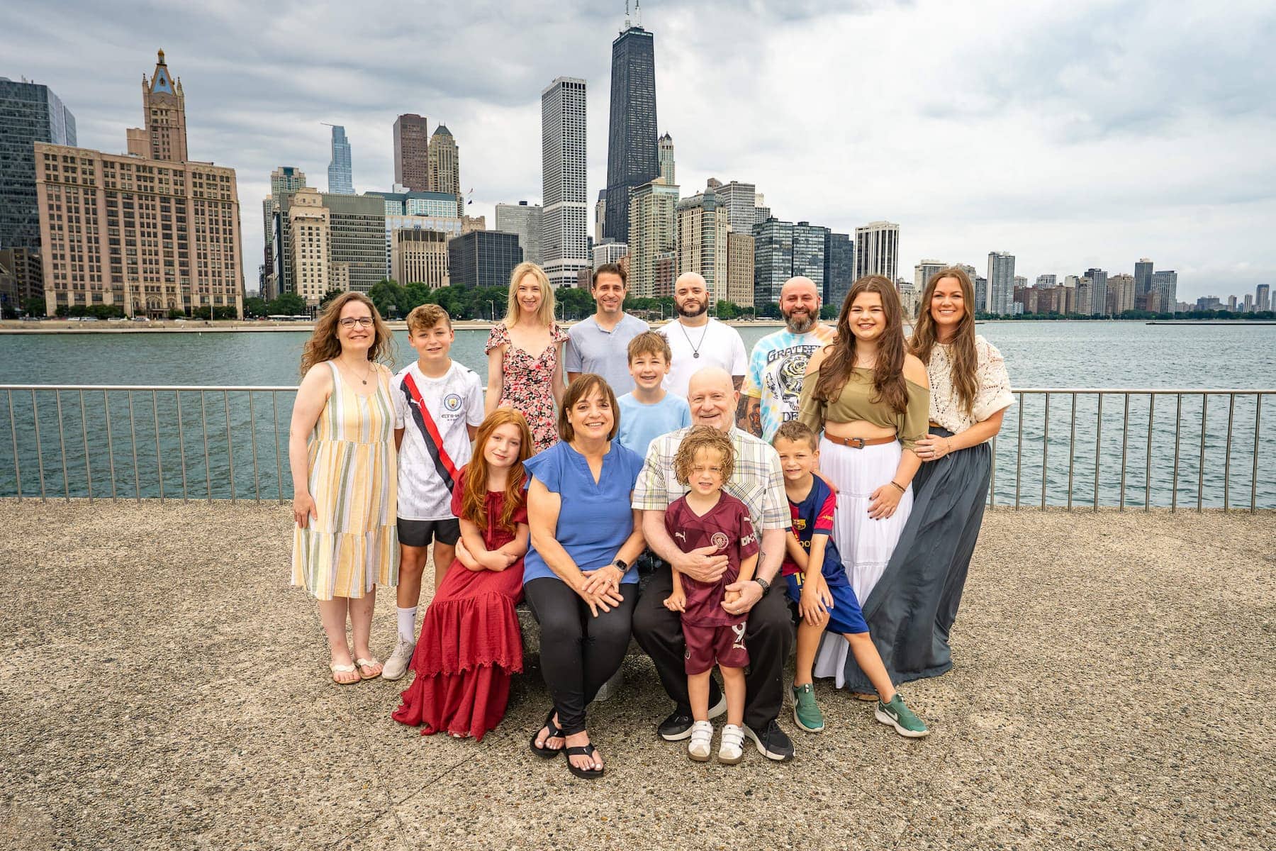 Multi-generational family photo in Chicago