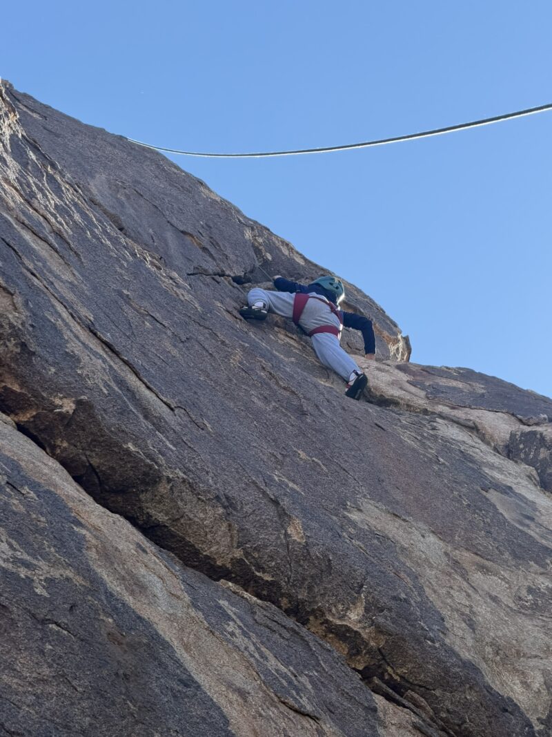 Rock climbing adventure travel experience with family