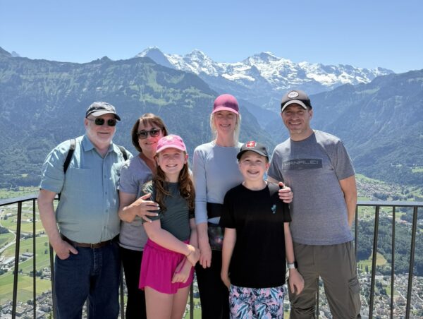 Family trip in Switzerland booked using points and miles