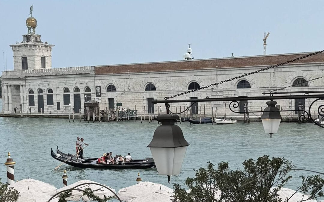 View from the St. Regis Venice overlooking the Grand Canal in Venice, Italy
