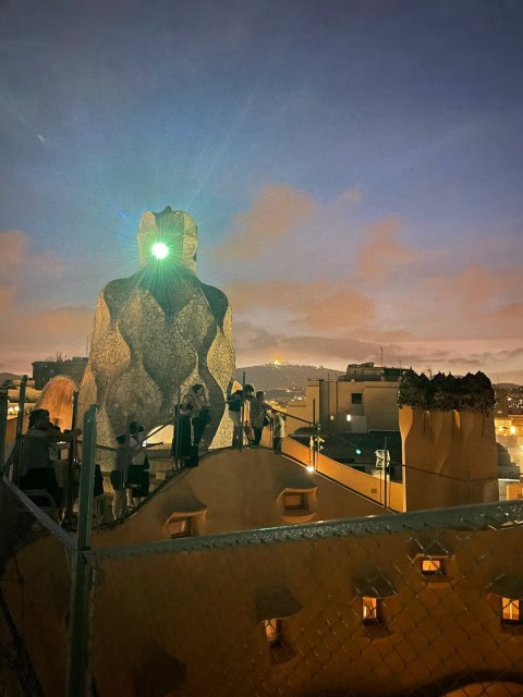 Casa Mila La Pedrera night experience in Barcelona Spain