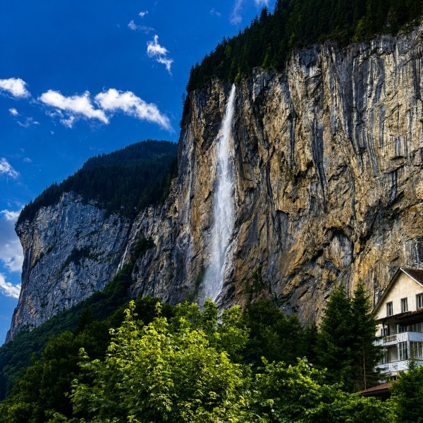 Lauterbrunnen Valley waterfall in Switzerland representing bucket-list destination planning and European travel itineraries