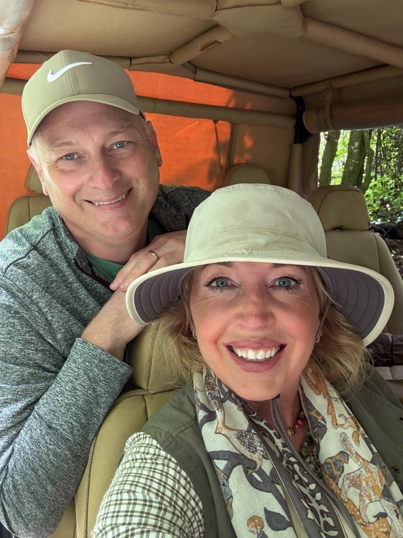 Contributor Allyson S and her husband during their Kenya safari