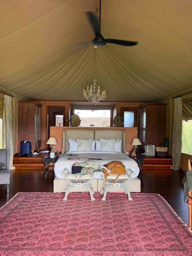 Luxury tent suite at Finch Hattons in Tsavo West