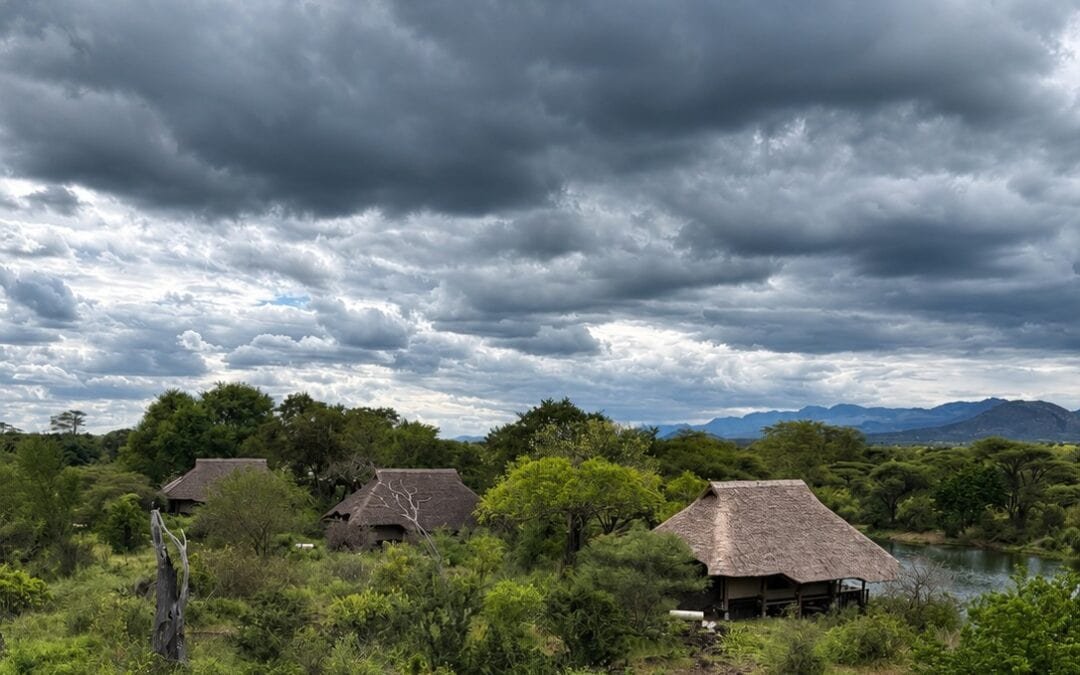 Luxury tents at Finch Hattons in Tsavo West National Park, Kenya