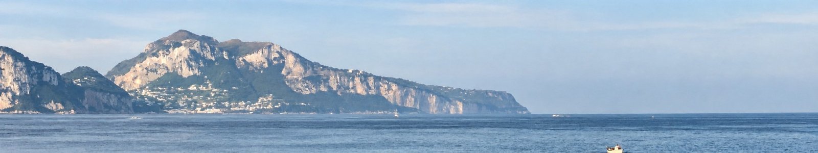 Panoramic view across the Bay of Naples toward Capri during our first trip to Italy