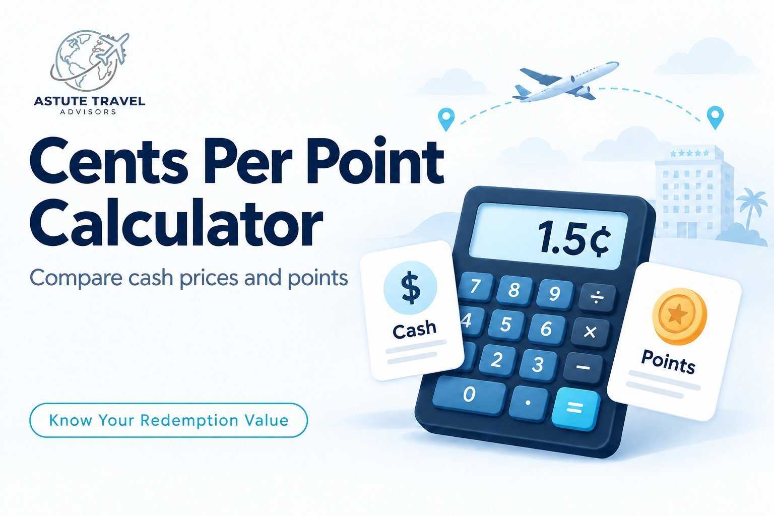 Astute Travel Advisors Cents Per Point Calculator.